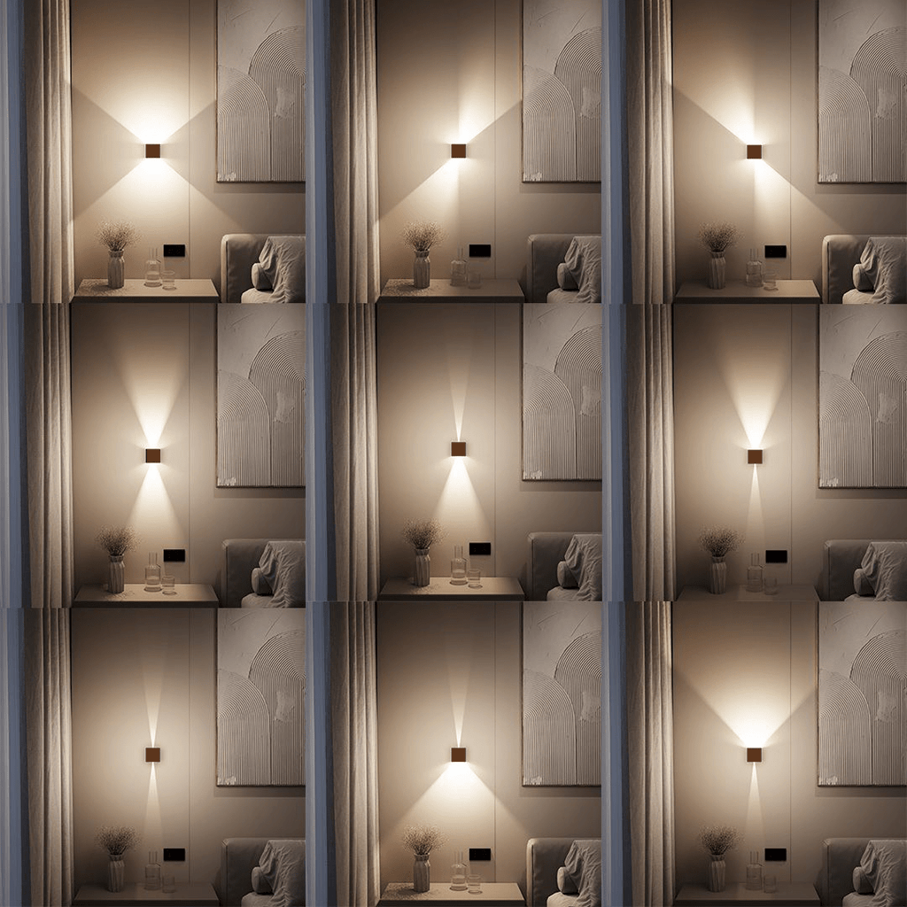 Up Down Cube Wall Light For Indoor Use