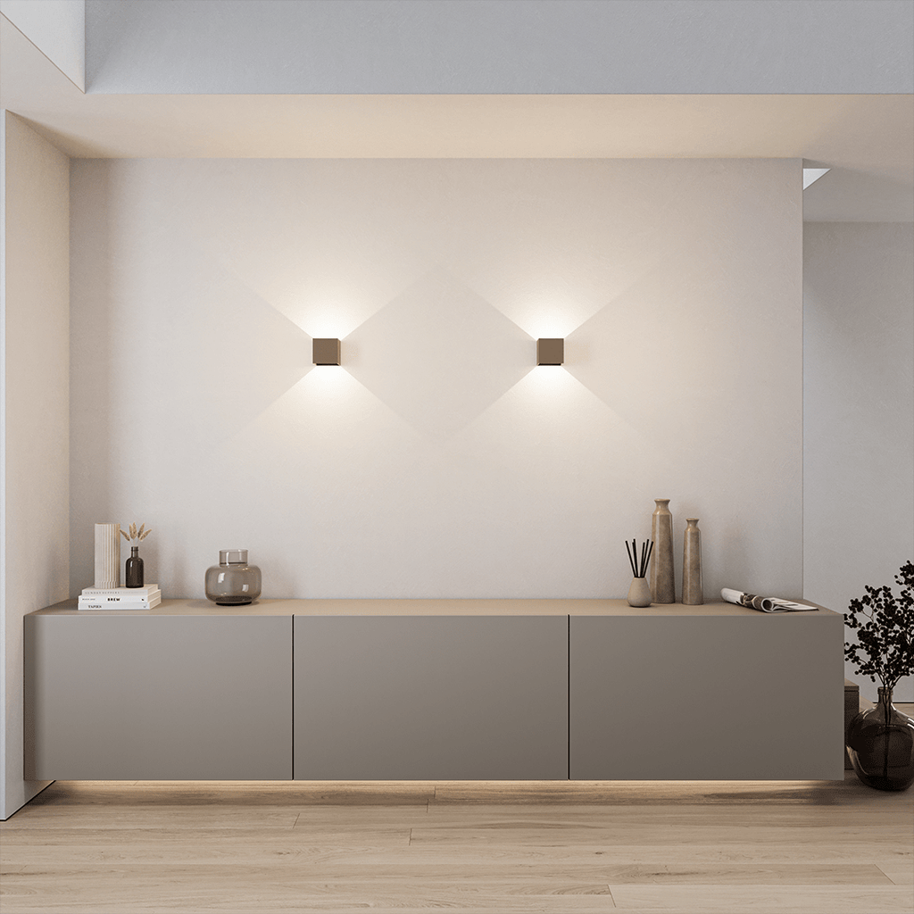 Up Down Cube Wall Light For Indoor Use