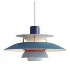 Scandinavian Metal Pendant Light With Adjustable Angle for Dining Room in Shades of Blue — Ashbury Home & Living