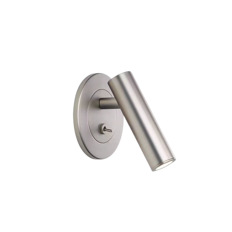 Adjustable LED Wall Reading Light with Swivel Cylinder Head and Toggle Switch