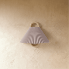 Scandinavian Beech Wood Wall Light With Fabric Shade