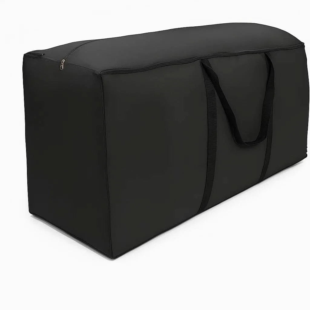 Water Repellent Garden Cushion Storage Bag Heavy Duty Oxford Fabric Zip Up Bag with Carry Handles for Patio Cushions | Christmas Tree and Covers