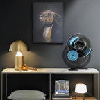 Mushroom Dome Metal Table Lamp With Sculptural Base