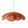 Flower Petal Fabric Pendant Lights With E27 Bulb And Adjustable Cord