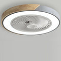 Ceiling Fan Ceiling Light With Wood Trim LED Light