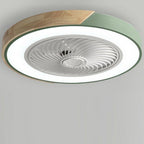 Ceiling Fan Ceiling Light With Wood Trim LED Light