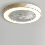 Ceiling Fan Ceiling Light With Wood Trim LED Light