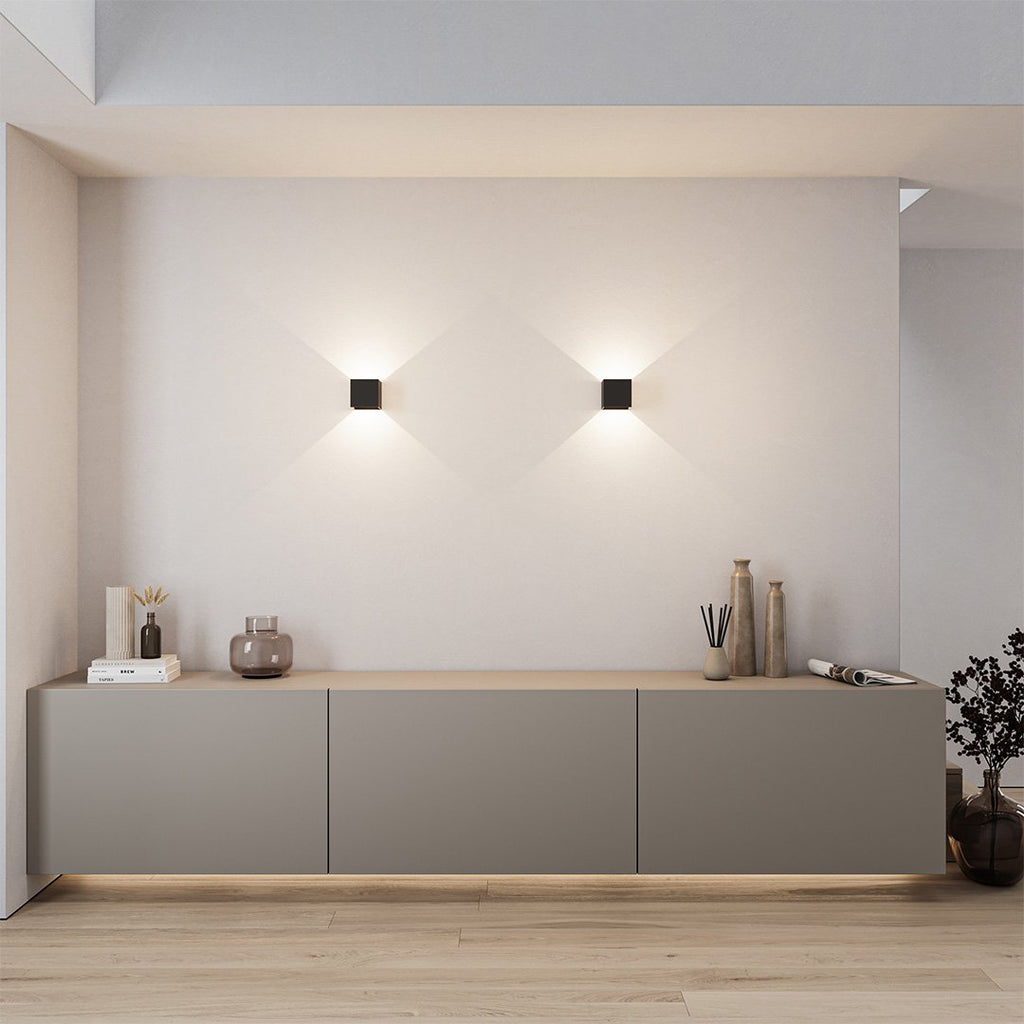 Up Down Cube Wall Light For Indoor Use