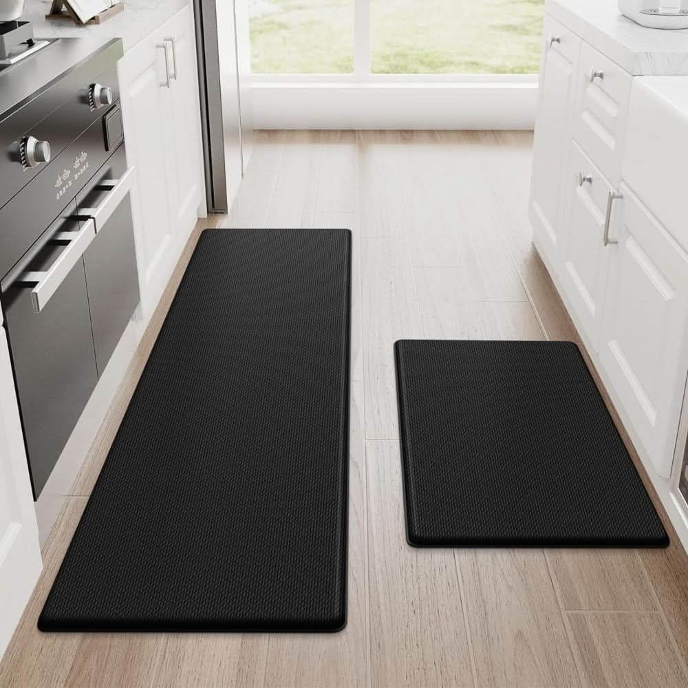Anti-Fatigue Kitchen Mat Ergonomic Cushioned Standing Mat Non-Slip Water and Dirt Repellent PU Kitchen Floor Runner Machine Washable