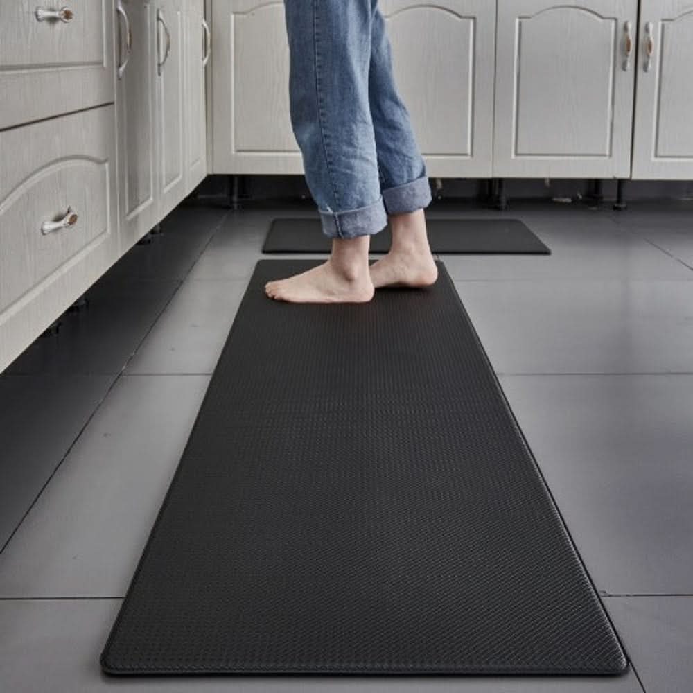 Anti-Fatigue Kitchen Mat Ergonomic Cushioned Standing Mat Non-Slip Water and Dirt Repellent PU Kitchen Floor Runner Machine Washable