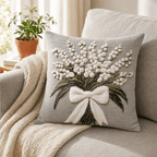 Vintage Botanical Cushion Covers Set of Two Heavyweight Polyester Throw Pillow Covers with Hidden Zip Garden Print for Sofa and Bed