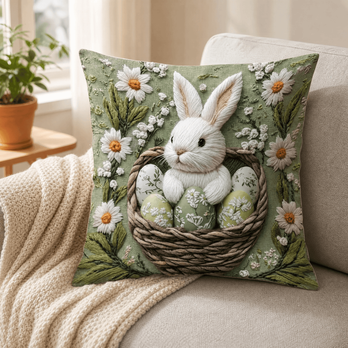 Vintage Botanical Cushion Covers Set of Two Heavyweight Polyester Throw Pillow Covers with Hidden Zip Garden Print for Sofa and Bed