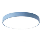 Low-Profile Round LED Ceiling Light With Minimal Frame