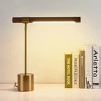 Modern Wood Table Lamp With Warm LED Glow for Home Office — Ashbury Home & Living