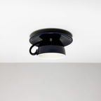 Modern Ceramic Semi-Flush Mount Ceiling Light in Navy Blue — Ashbury Home & Living