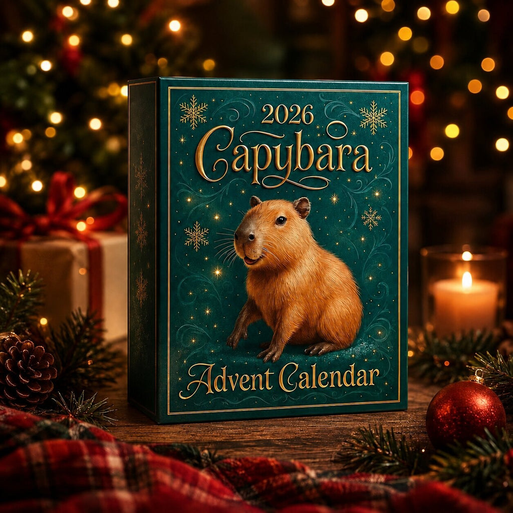 Capybara Advent Calendar with Collectible Figures for Christmas Countdown