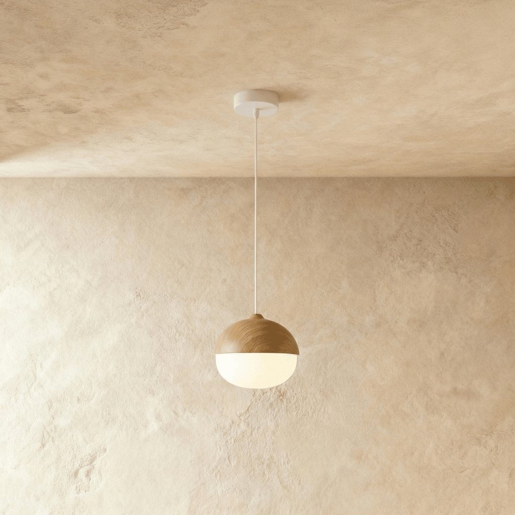 Modern Iron Pendant Light With Glass Shade