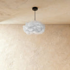 Modern Cloud Pendant Light With Soft Fiber Cotton Shade