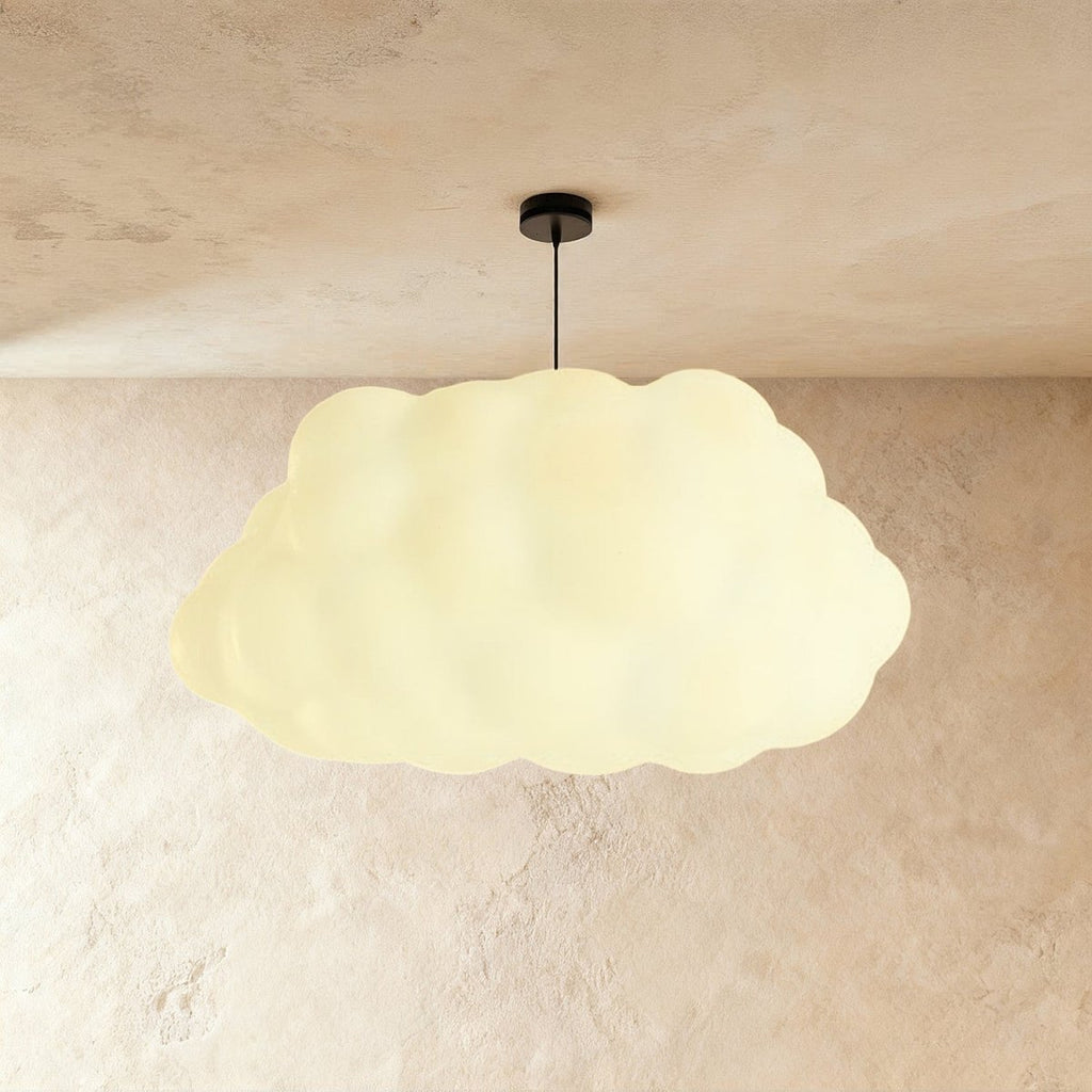 Modern Cloud Pendant Light With Soft Fiber Cotton Shade