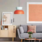 Colour Block Nordic Pendant Light with Stacked Metal Shades for Dining Room