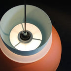 Colour Block Nordic Pendant Light with Stacked Metal Shades for Dining Room
