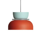 Colour Block Nordic Pendant Light with Stacked Metal Shades for Dining Room