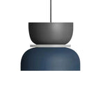 Colour Block Nordic Pendant Light with Stacked Metal Shades for Dining Room
