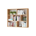 Wall Mounted Bookshelf Wooden Floating Shelf Unit Modern Wall Bookcase with Open Compartments for Books and Decor in Living Room | Study and Bedroom