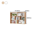 Wall Mounted Bookshelf Wooden Floating Shelf Unit Modern Wall Bookcase with Open Compartments for Books and Decor in Living Room | Study and Bedroom