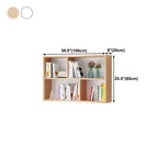 Wall Mounted Bookshelf Wooden Floating Shelf Unit Modern Wall Bookcase with Open Compartments for Books and Decor in Living Room | Study and Bedroom