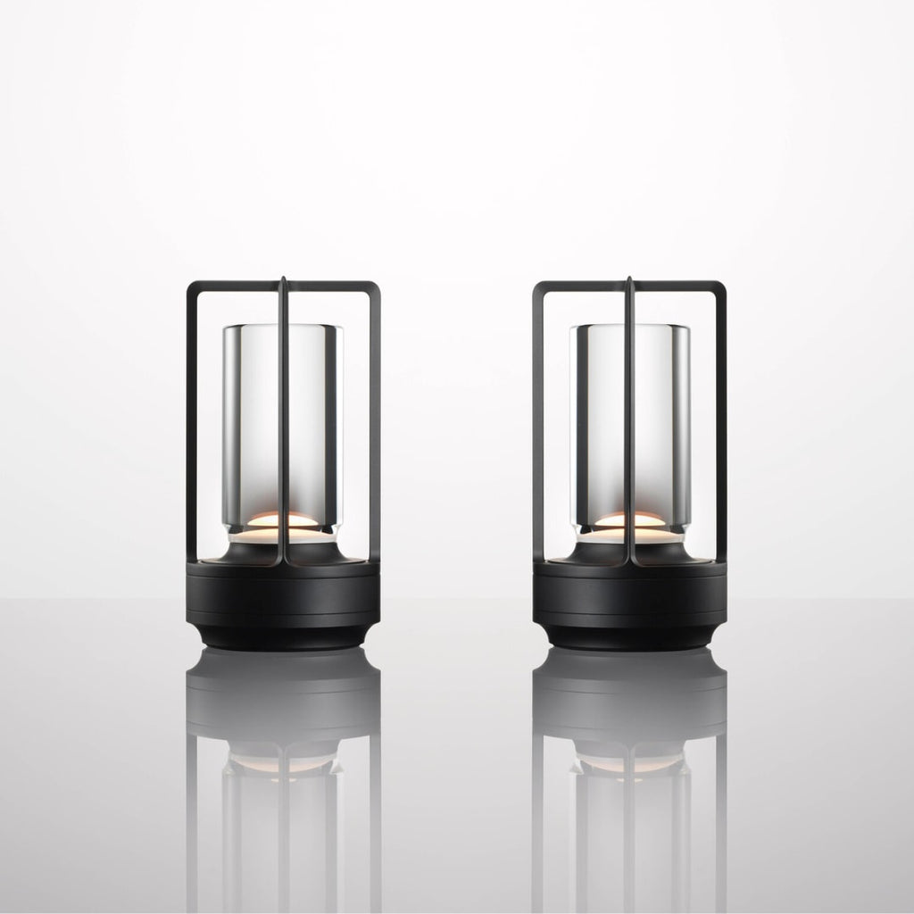 Cordless Crystal Lantern Table Lamp Rechargeable with Touch Dimmer