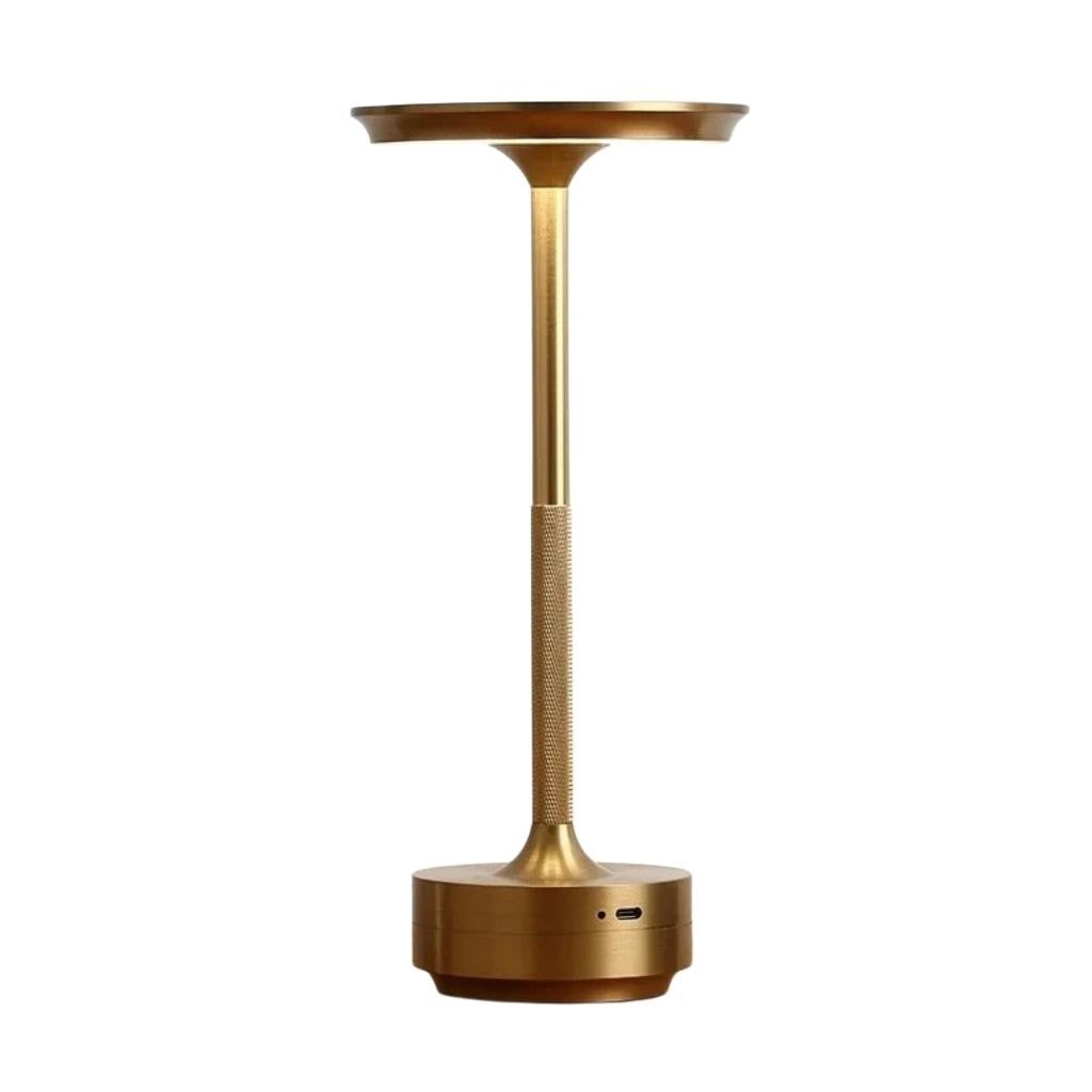 Cordless Rechargeable Aluminium LED Table Lamp with Touch Dimmer for Bedside