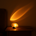 Silver Crystal Table Lamp With Colour Modes Integrated LED Light