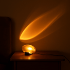 Silver Crystal Table Lamp With Colour Modes Integrated LED Light