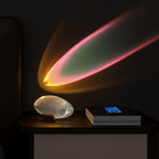 Silver Crystal Table Lamp With Colour Modes Integrated LED Light
