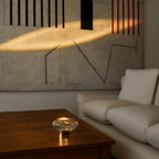 Silver Crystal Table Lamp With Colour Modes Integrated LED Light