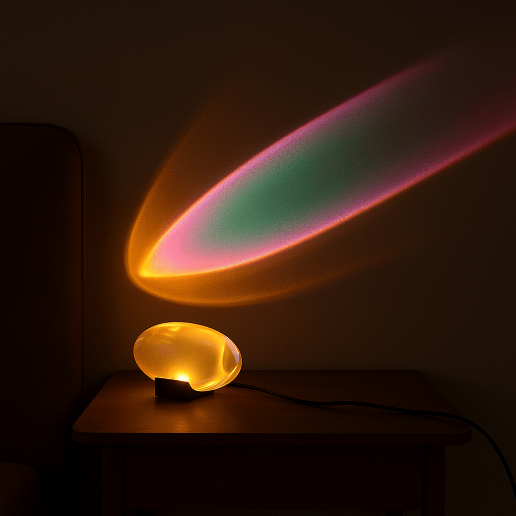 Silver Crystal Table Lamp With Colour Modes Integrated LED Light