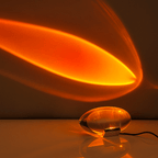 Silver Crystal Table Lamp With Colour Modes Integrated LED Light