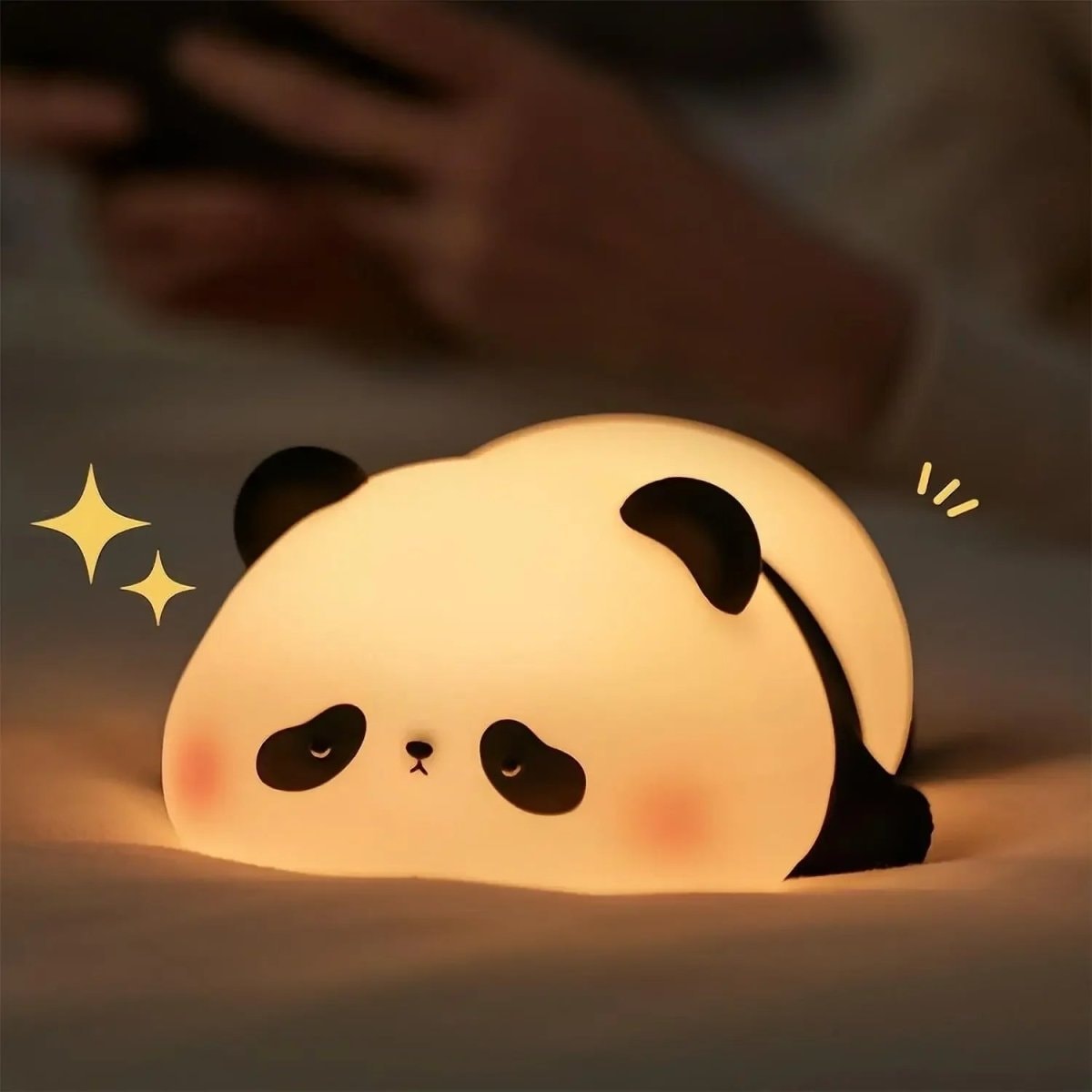 Cute Silicone Animal Night Light with Tap Dimming | USB Rechargeable Lamp