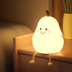 Cute Silicone Animal Night Light with Tap Dimming | USB Rechargeable Lamp