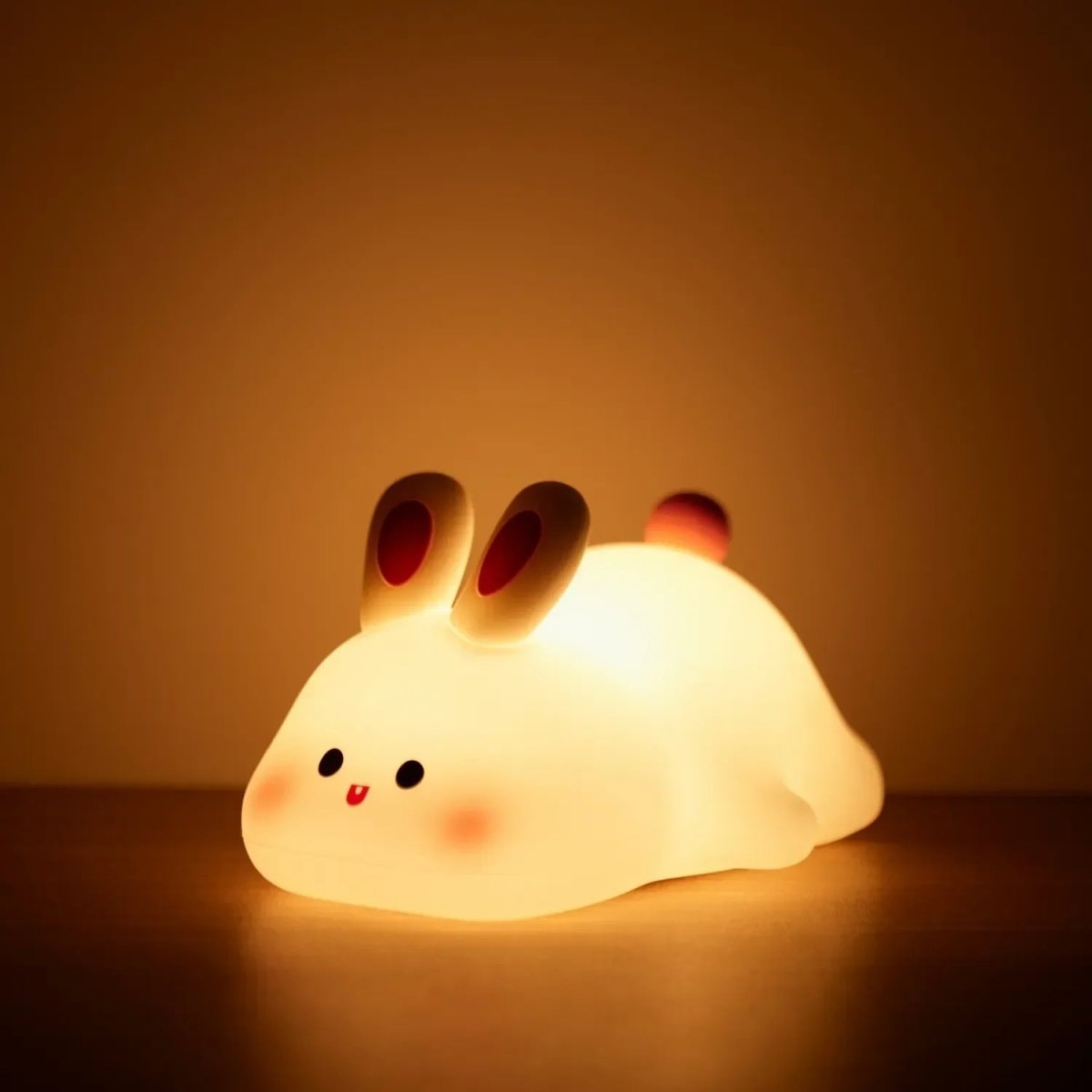 Cute Silicone Animal Night Light with Tap Dimming | USB Rechargeable Lamp