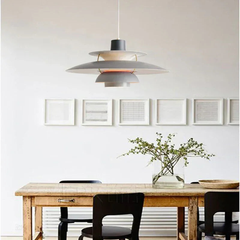 Scandinavian Metal Pendant Light With Adjustable Angle for Dining Room — Ashbury Home & Living