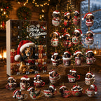 Dachshund Advent Calendar with Hanging Christmas Tree Ornaments