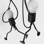 Wrought Iron Pendant Light With Adjustable Cord