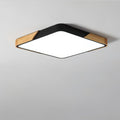 Slim LED Flush Ceiling Light | Wood | Vevon