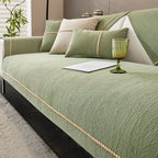 Non-Slip Sofa Cover Textured Linen Look Couch Protector Washable Pet-Friendly Sofa Throw for Corner Sofas and Armchairs