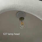 Wabi-Sabi Polystyrene Pendant Light With Spherical Dome Shade