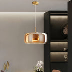 Retro Trio pendant lights LED Light With Hand-Blown Glass Shades