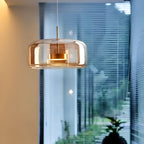 Retro Trio pendant lights LED Light With Hand-Blown Glass Shades