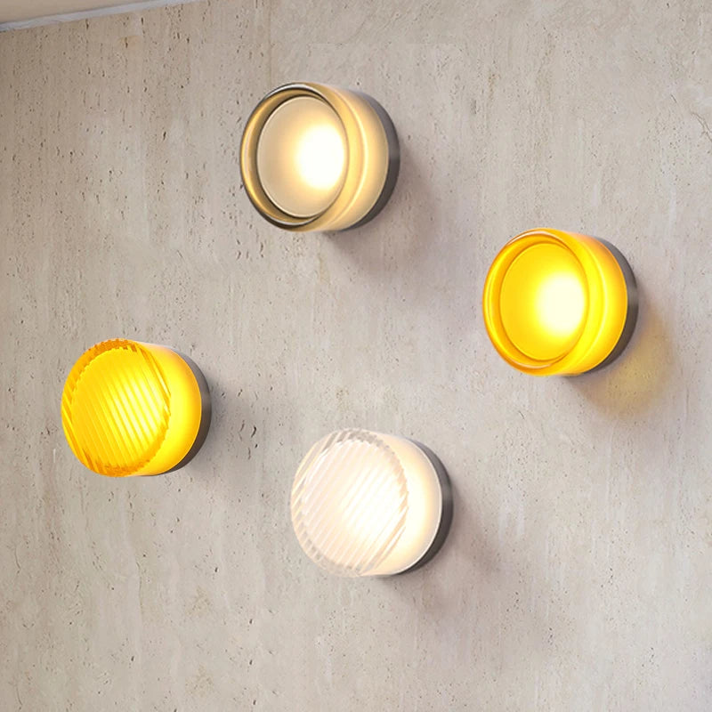 Modern Glass Wall Light With Adjustable LED Glow — Ashbury Home & Living